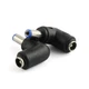 ZYAMY 2pcs 90 Degree Angle 5.5x2.1mm Female Jack to 5.5x2.1mm Male Plug Adapt...