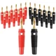 JUZITAO 24Pcs 4mm Banana Plug 32A High Current Speaker Plugs...
