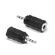 Fielect 2.5mm Male to 3.5mm Female Stereo Female, 2Pcs 