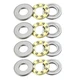 uxcell F7-15M Thrust Ball Bearings 7mm x 15mm x 5mm Chrome Steel Single Direc...