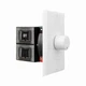 In Wall Speaker Volume Control 100W Rotary Knob White Impedance Matching SVC100