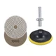 uxcell 4 Inch 10000 Grit Diamond Wet Polishing Pad Set, for 10000 Grit, Brown 