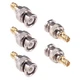 RFaha 5pcs BNC Male to SMA Female RF Coax Adapter Coaxial Silver 