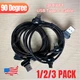 90 Degree Right Angle USB-C to A Cable USB Charger Cord For Samsung S10 A21 A22