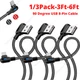 1/3 Pack 90 Degree USB Fast Charger Cable 3Ft 6Ft For iPhone 13 12 11 8 7 6 Cord