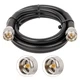 XRDS-RF PL-259 UHF CB Coax Cable 6ft, 50 Ohm KMR400 Male to SO-239 Male