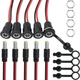 5.5 x 2.1 mm DC Power Jack Socket LUORNG 5Set 50V 5A 2.1mm x 5.5 mm Male and Fem