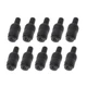 MinnowXY 10 Pcs 2 Pin DIN Speaker Plug 2-Pin app.40mm/1.57in, Black+sliver 