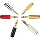 VizGiz 6 Pack Welding 1/8" 3.5mm Plug Audio Solder Male Jack Connector Stereo...