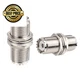 XRDS -RF 2pcs PL-259 Bulkhead Connector 50&Omega; Impendence UHF Female to UHF... 