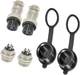 12Mm 5-Pin Metal Male/Female Panel Aviation Cable Connector Adapter, GX12-5P Avi