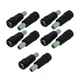 LDEXIN 6.3mm x 3.0mm Male to 5.5mm x 2.5mm Female DC Power Adapter Pack Black
