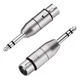 Tisino XLR Female to 1/4" TRS Adapter, Balanced Small, XLRF