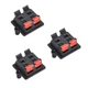 uxcell 2 Row 4 Way Spring Speaker Terminal Clip Push WP4-03(3Pcs), Black 