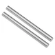 uxcell 2pcs Round Steel Metal Rods, 8mm x 100mm High x 100mm, Silver