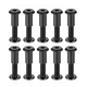uxcell Screw Post Fit for 5/16"(8mm) Hole Dia, Male M6x30mm 30mm, Black 